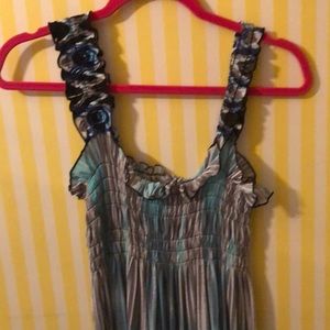 Ruffle swim suit cover up